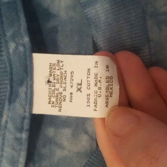 Vintage Blue Bear Tie Dye Tshirt Size X-Large - Picture 4 of 4